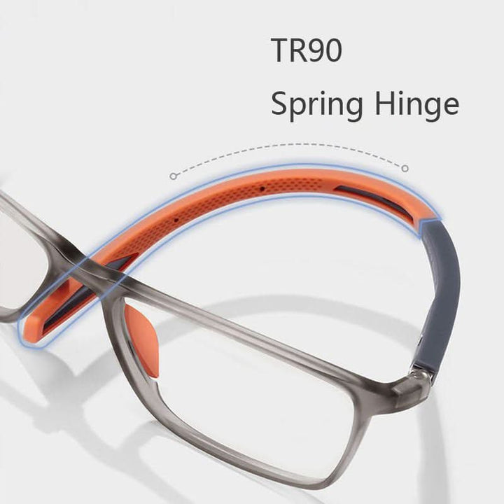 Ultralight progressive computer glasses for comfortable, clear multifocal vision.