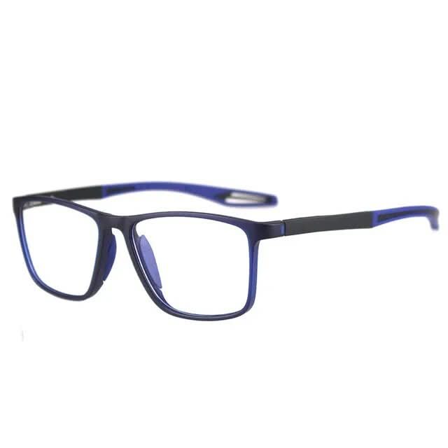 Modern unisex progressive multifocal eyewear for seamless near to distant vision transition.