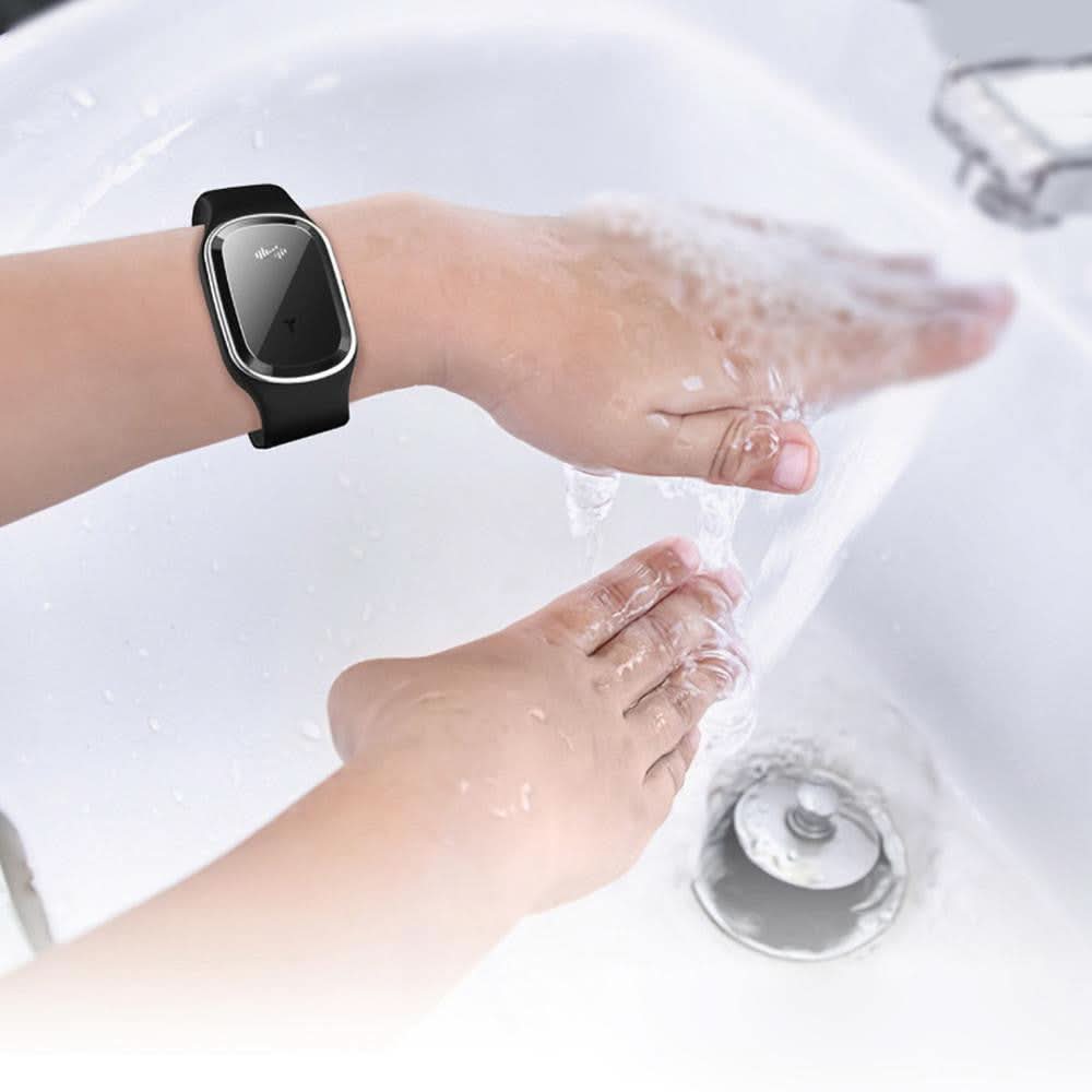 Lightweight ultrasonic insect repellent wristband, discreet & rechargeable for continuous protection.