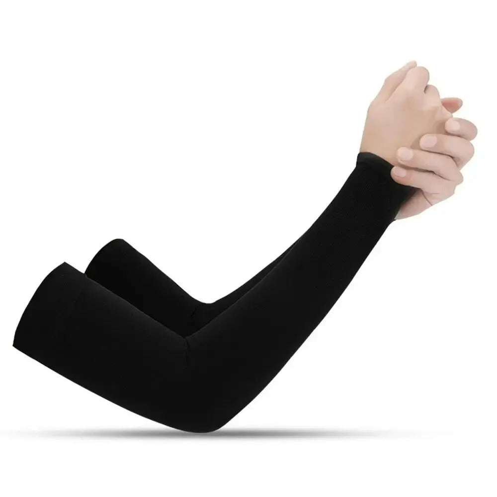 High-performance UV protection arm sleeves, essential sun gear for outdoor sports & activities.