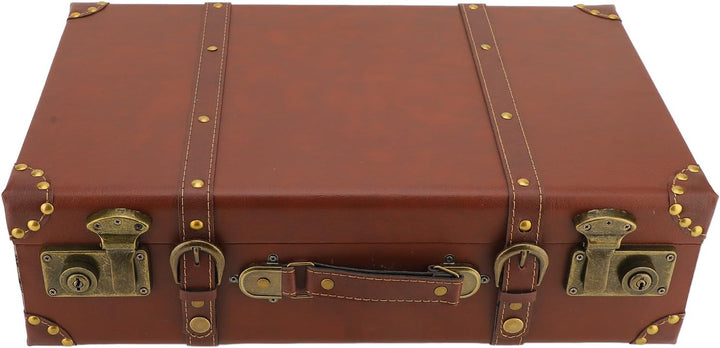 Classic vintage leather travel bag featuring a secure alloy lock. Ideal carry-on for men & women.