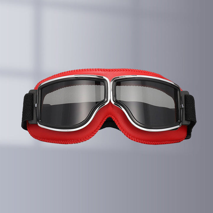 Essential eye protection: vintage motorcycle goggles, windproof & dustproof for outdoor sports. Retro eyewear.