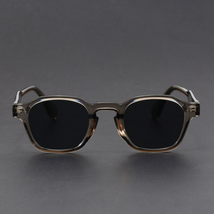 Durable acetate unisex sunglasses in a popular retro square style, classic look