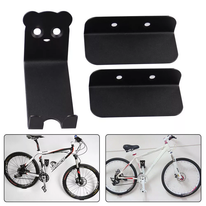 Heavy-duty carbon steel wall mount bike rack, ideal bicycle holder for cycling enthusiasts.