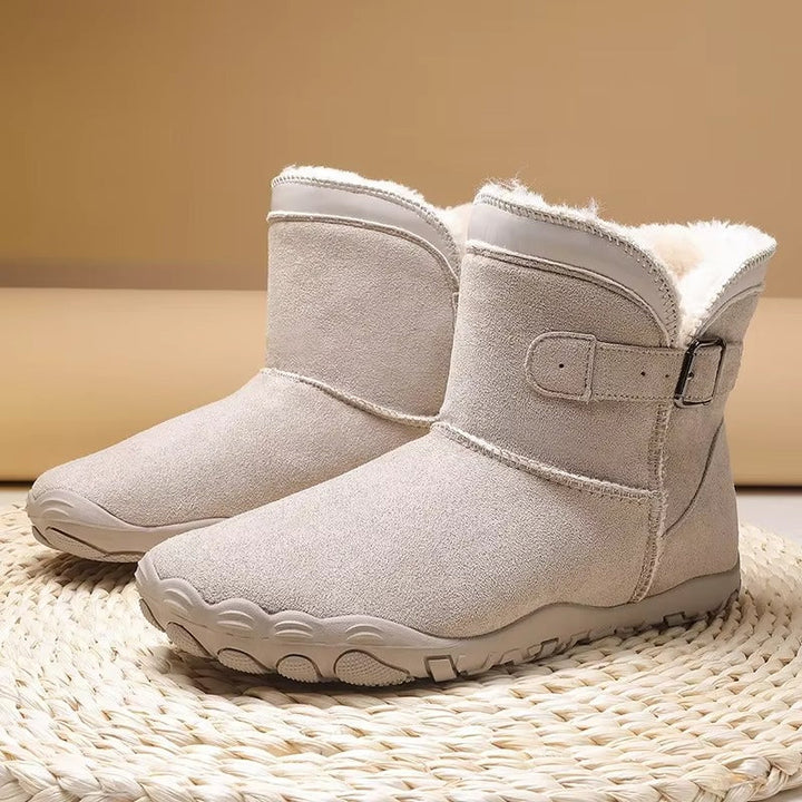Unisex winter barefoot boots, cozy & warm, perfect minimalist footwear.