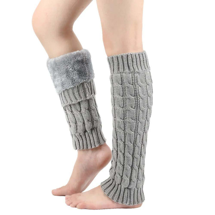 Cozy warming leg warmers for cold legs relief. Unisex design provides daily warmth & comfort for winter.