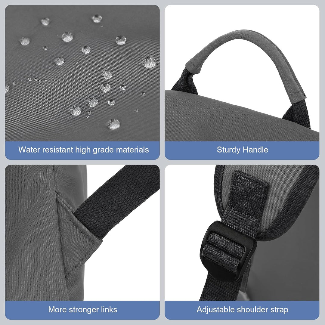 Trendy unisex water-resistant commuter bag, organized storage for urban adventures.