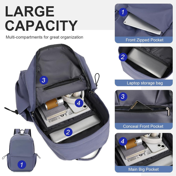 Protective water-resistant backpack, organized storage for valuable laptops & gear.