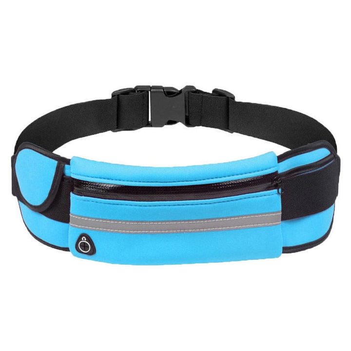 Comfortable unisex running belt, water-resistant & adjustable. Perfect for outdoor fitness.