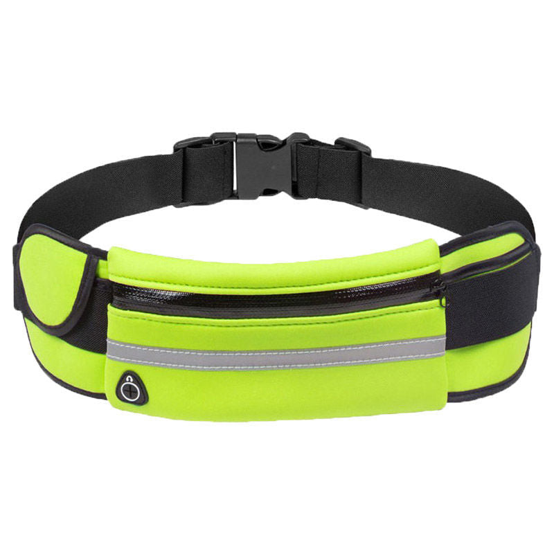 Slim water-resistant running waist pack for phones & small items. Hands-free exercise.