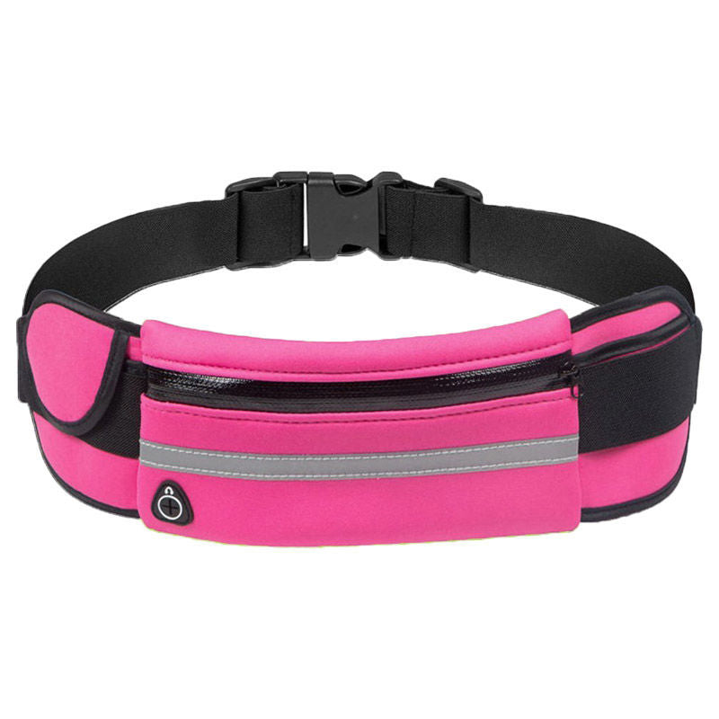 Unisex water-resistant waist belt for running, hiking & gym. Adjustable phone holder.