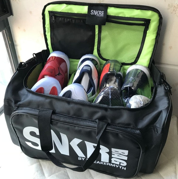 Versatile unisex sports bag, water-resistant, with dedicated shoe storage & spacious gear compartments.