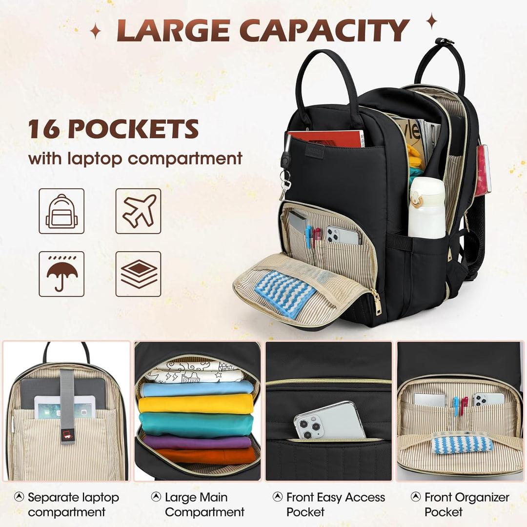 AeroFlex Series multi-compartment travel backpack, offering secure storage for laptops & essentials, perfect for daily use.