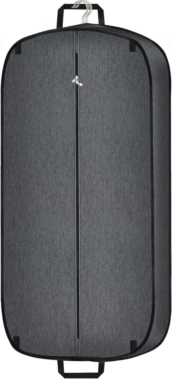 Unisex waterproof foldable suit garment bag for travel. Protects clothes from wrinkles & water.