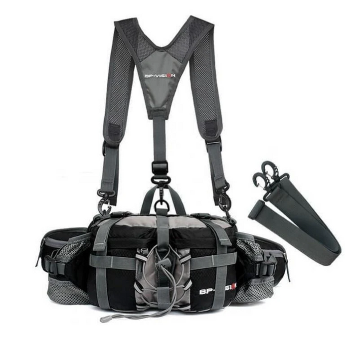 Adventure-ready waterproof sling bag, perfect for hiking, biking, and outdoor travel. Secure crossbody fit.