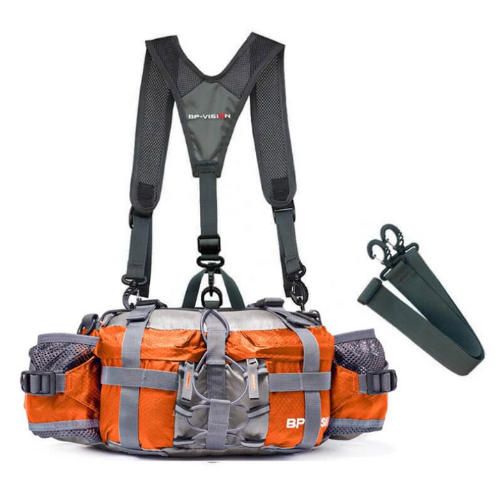 Versatile waterproof crossbody bag, great for men & women exploring outdoors. Compact & secure for essentials.