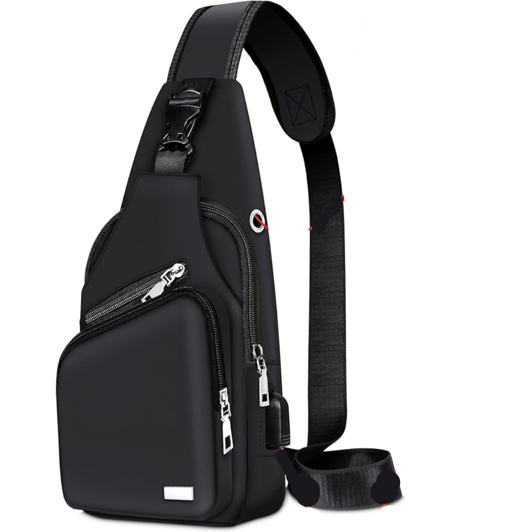 Unisex waterproof sling bag, perfect for travel & daily use. Durable crossbody shoulder bag for adventures.