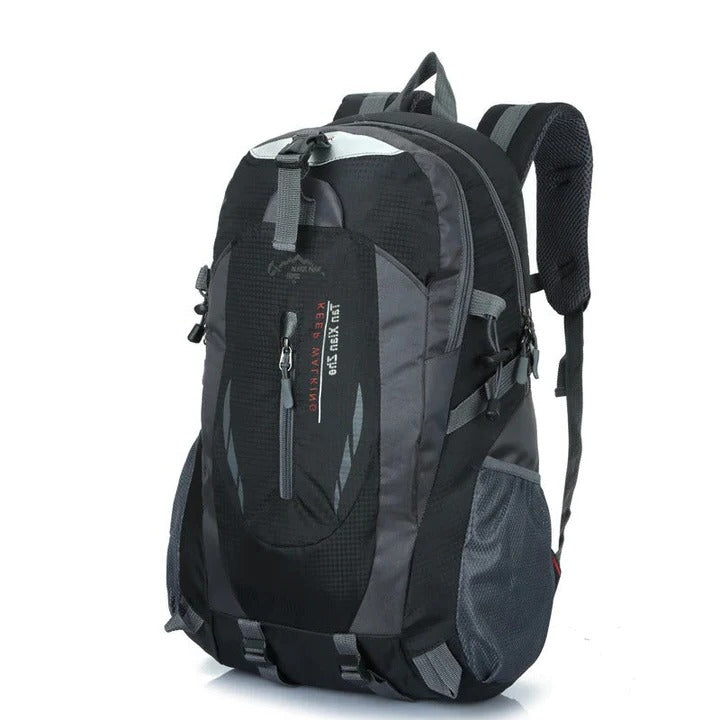 Unisex waterproof travel backpack, lightweight & durable nylon for hiking, camping, and daily commute.