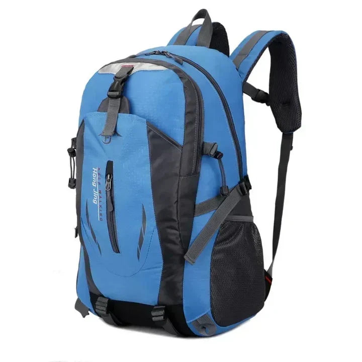 Waterproof travel backpack featuring a padded laptop compartment for secure everyday carry.