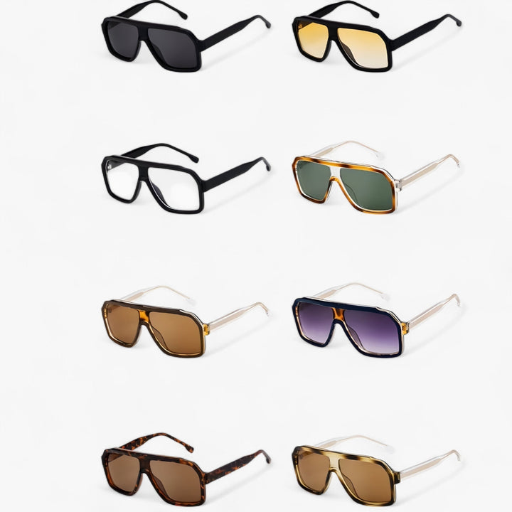 Durable unisex windproof oversized punk sunglasses. UV400 eyewear for travel, festivals & edgy street style.