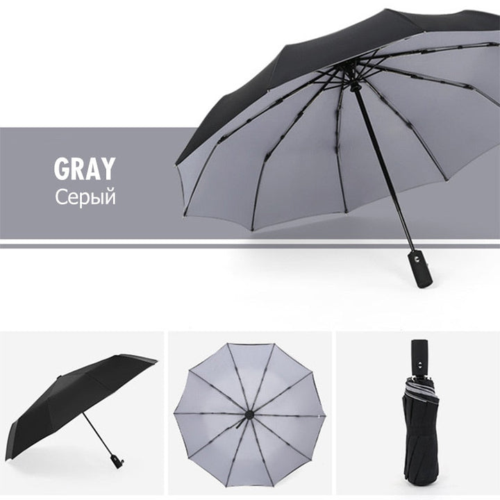 Portable windproof umbrella for travelers, offering superior defense against harsh weather.