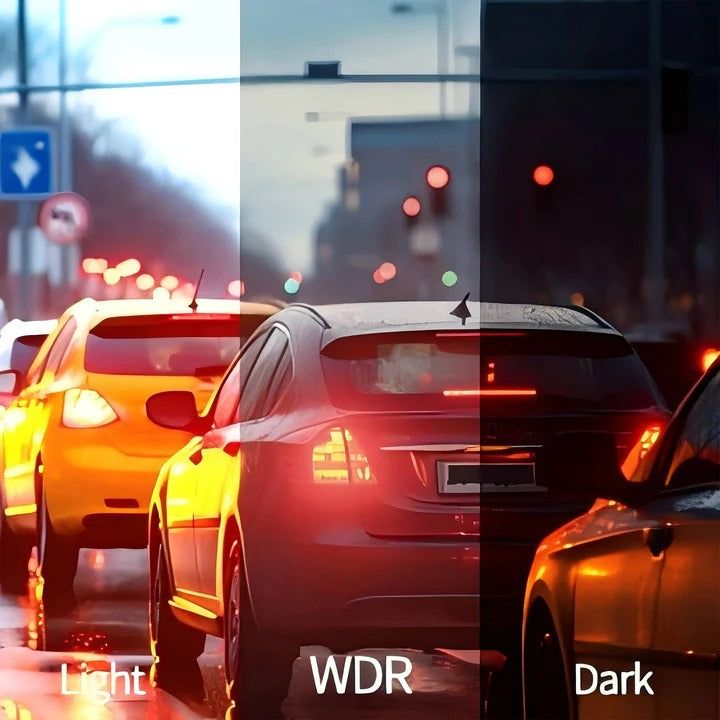 Protect your car: 4-camera WiFi dash cam with front, rear, sides. Parking monitor, G-sensor, night vision.