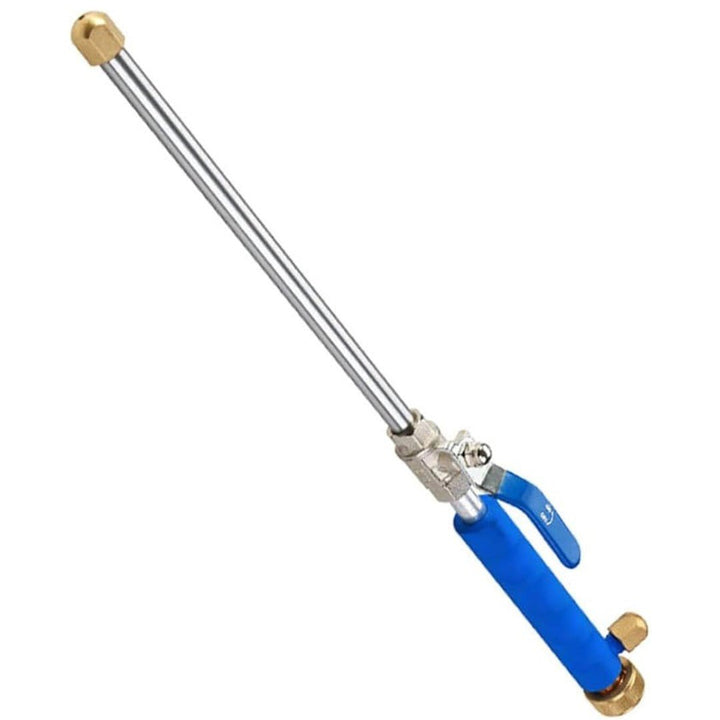 Universal high-pressure garden hose nozzle for effective outdoor cleaning, patio, and car wash.