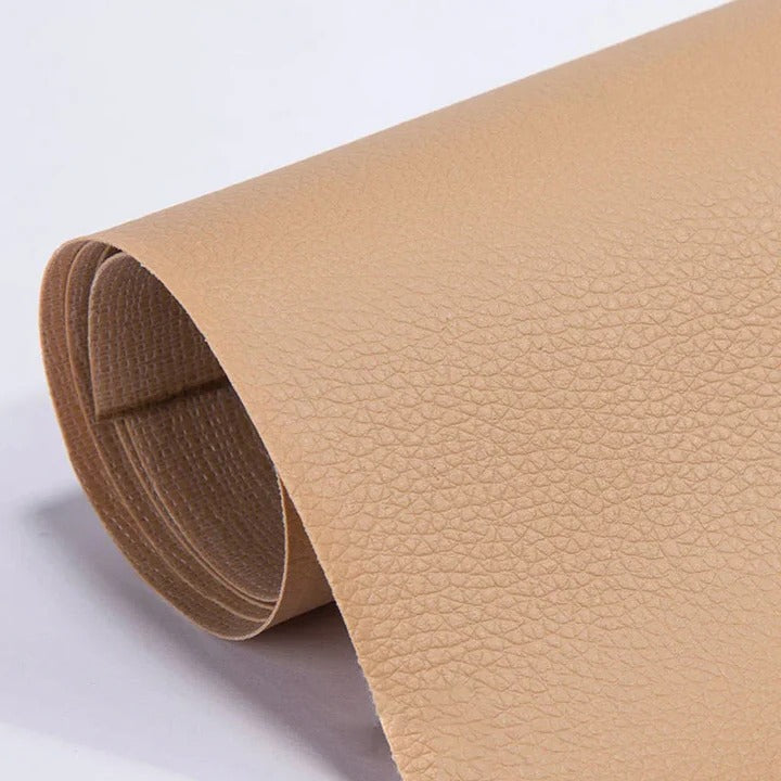 Furniture leather repair tape, self-adhesive for DIY couch, chair, and upholstery fixes.