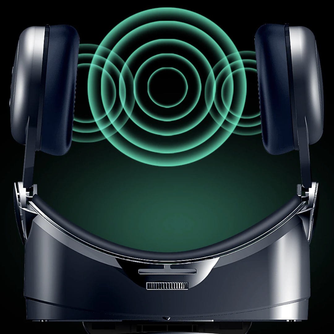 High-quality VR glasses with headphones for an immersive 3D viewer experience, perfect for VR movies on iOS/Android.