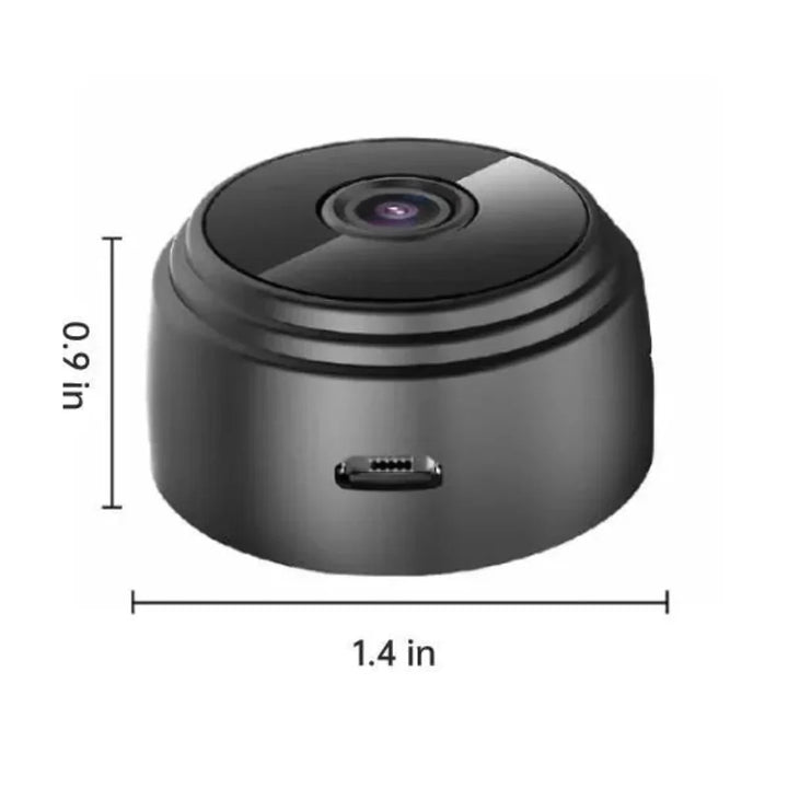 Mini wireless HD backup camera with night vision & waterproofing for vehicles.
