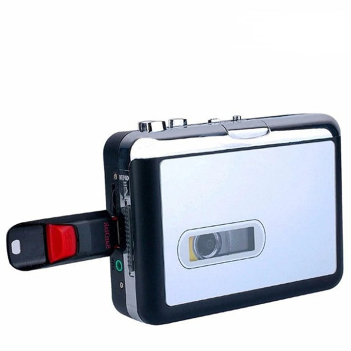 USB Cassette Converter digitizes vintage audio tapes to MP3 for music preservation. Portable tape to MP3 recorder.