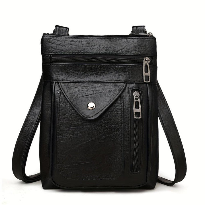 Classic brown women's vintage handbag, a functional and stylish daily crossbody.