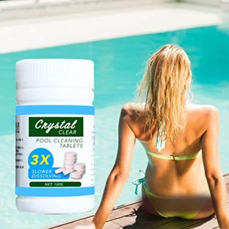 Powerful Chemical Water Cleaner & Clarifier Tabs for Pools & Spas, restoring pristine clarity to your water.