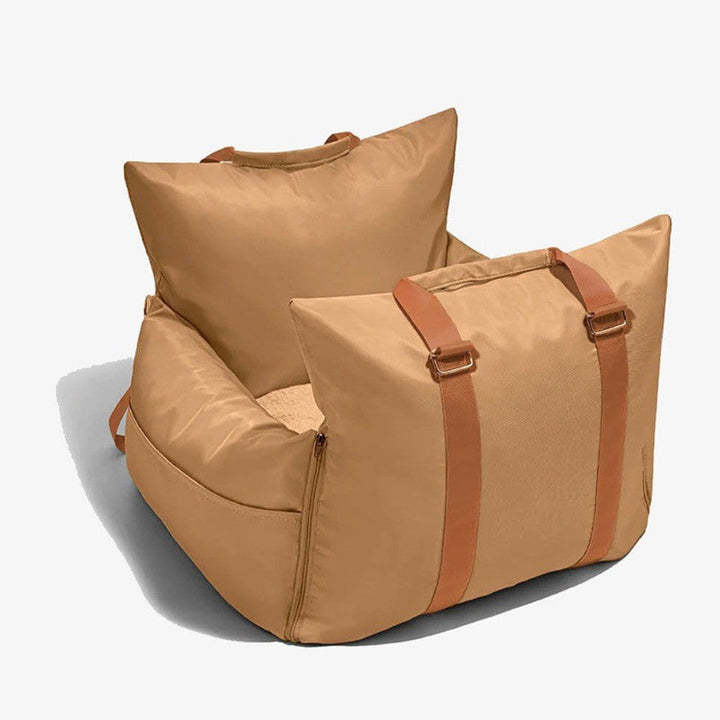 Machine washable dog car bed for easy cleaning. Maintains hygiene, ready for every new adventure.