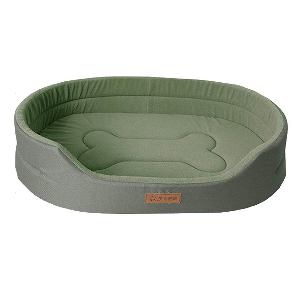 Luxurious plush dog bed offering waterproof protection & ultimate pet comfort. Washable & durable.
