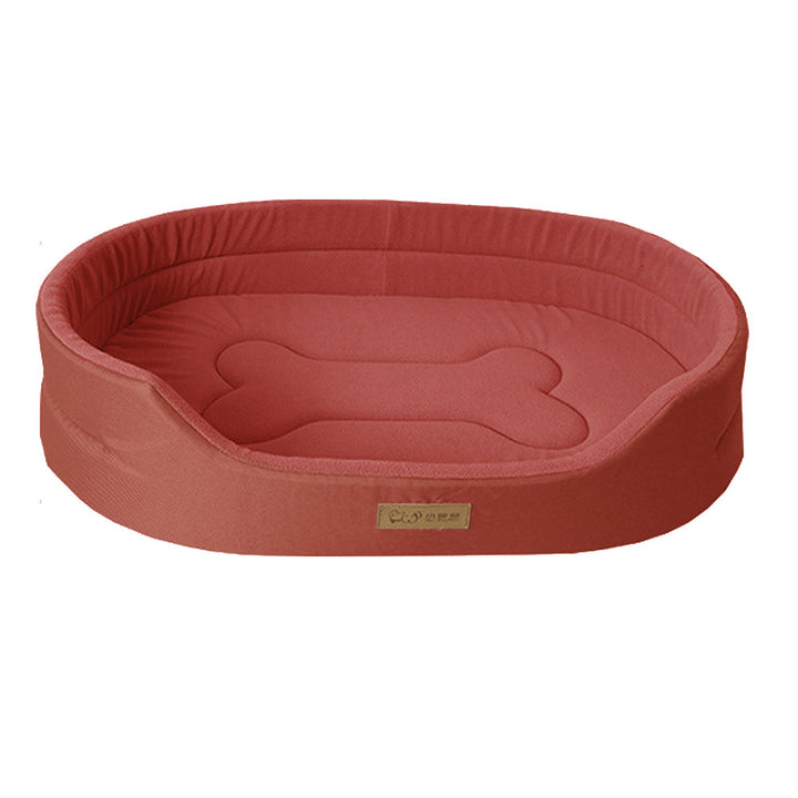 High-quality waterproof pet bed with soft plush for dog comfort. Durable, washable, and non-slip design.