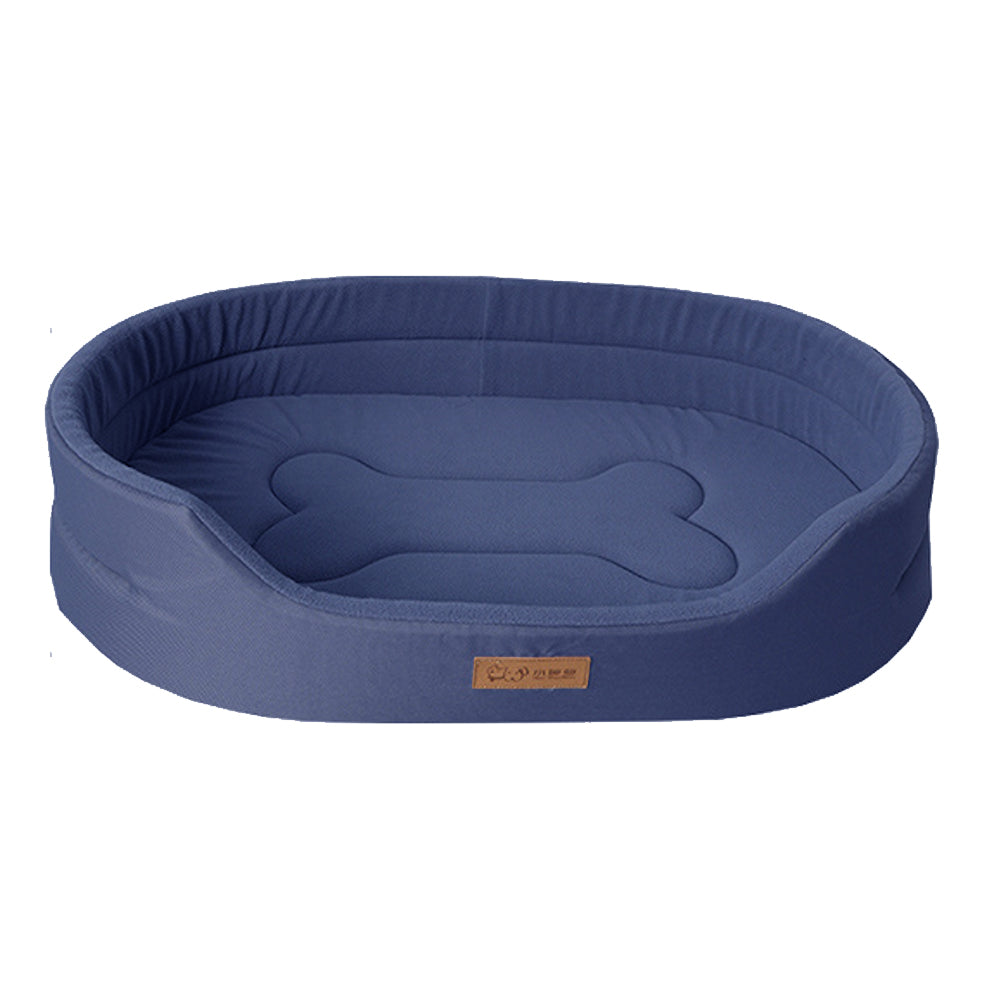 Keep pets dry & comfy with this washable waterproof plush dog bed. A durable, non-slip pet accessory.