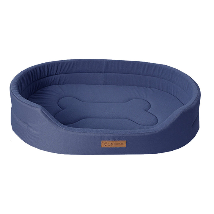 Keep pets dry & comfy with this washable waterproof plush dog bed. A durable, non-slip pet accessory.