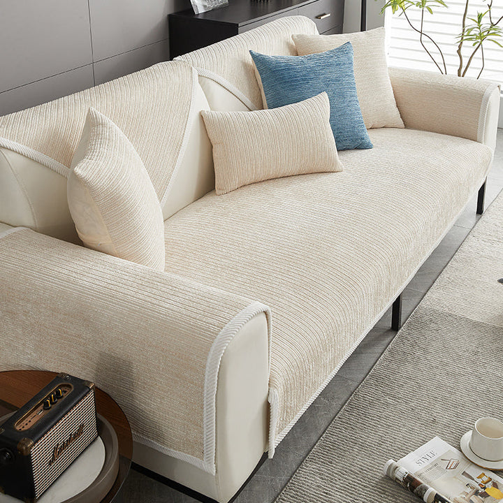 Pet-friendly waterproof couch cover, non-slip sofa protector. Keep your furniture safe from pet messes & spills.