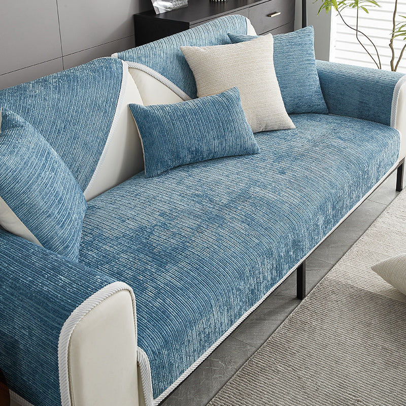Elegant, modern waterproof sofa cover. Protects your couch from spills while enhancing living room decor. Easy clean.