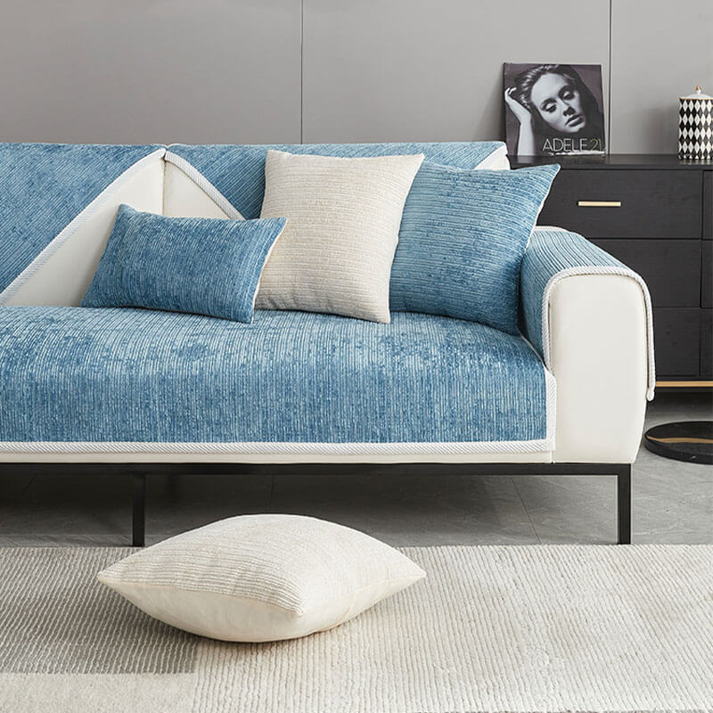 Multi-size waterproof sectional sofa cover, non-slip & spill-resistant. Furniture protection for modern living rooms.