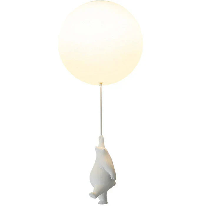 Brighten your child's room with this bear & balloon LED ceiling light. Whimsical and functional.