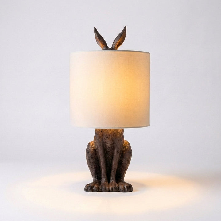 Noctebelle masked animal light. A playful sculptural lamp, perfect for unique bedroom or living room decor.