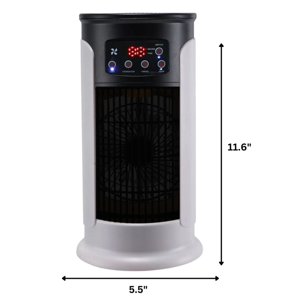 Efficient portable room cooler, a windowless evaporative AC for ultimate home comfort and small spaces.