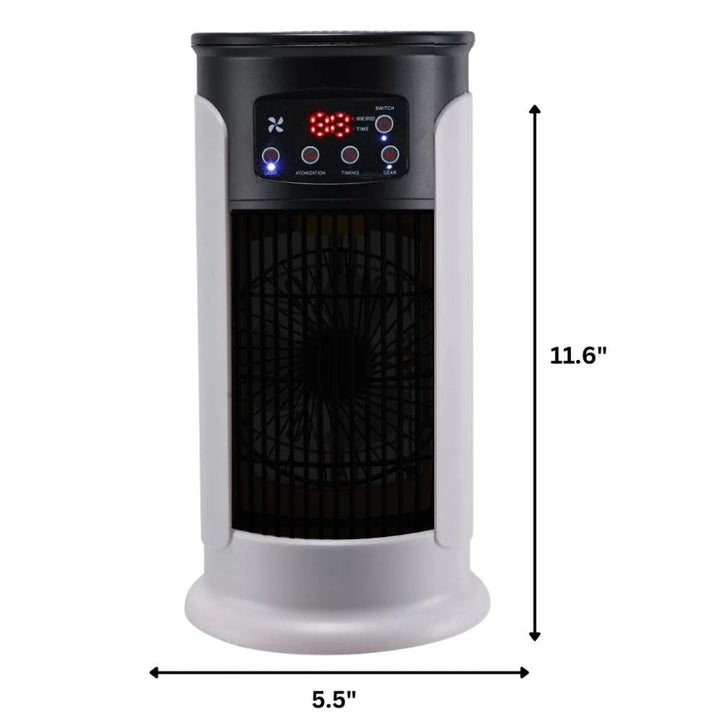 Efficient portable room cooler, a windowless evaporative AC for ultimate home comfort and small spaces.