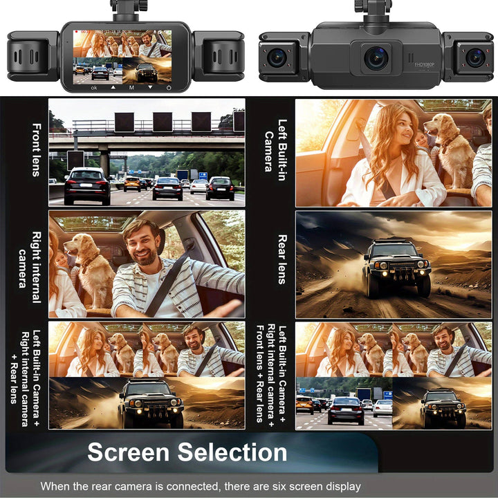 Clear night vision dash cam, front & rear, providing excellent vehicle security in low light.