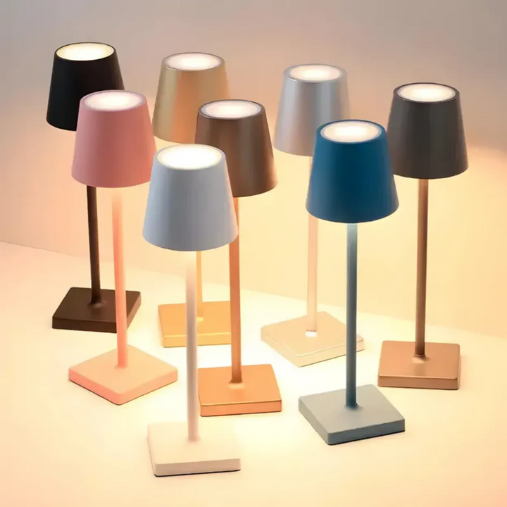 Dimmable wireless LED table lamp, perfect portable indoor & outdoor lighting solution, LightMagic battery lamp.