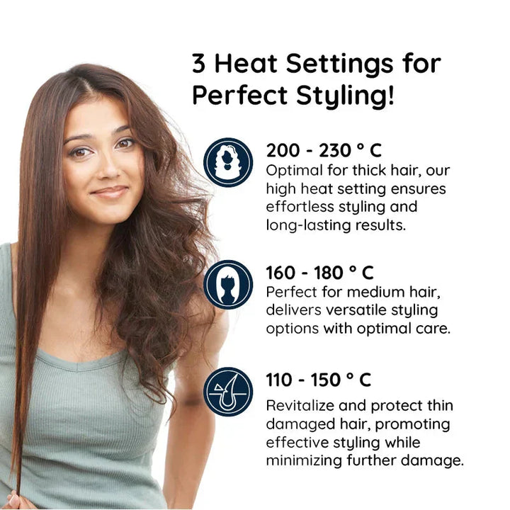 Innovative 2-in-1 rotating hair styler for women, combining a brush with a powerful iron for any look.