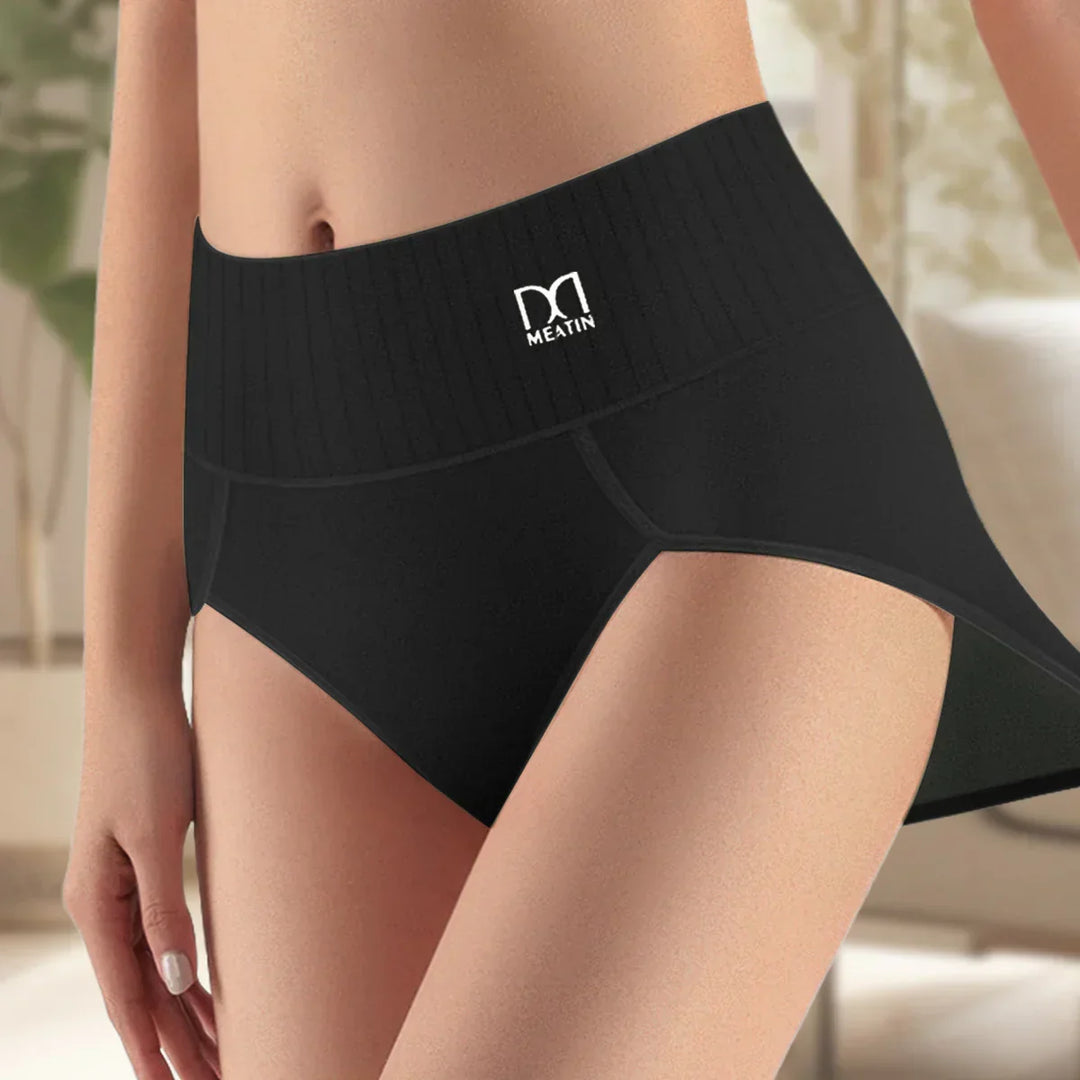 Comfortable women's high-waist shaping briefs, 6-pack. Provides tummy control & a confidence boost for everyday wear.