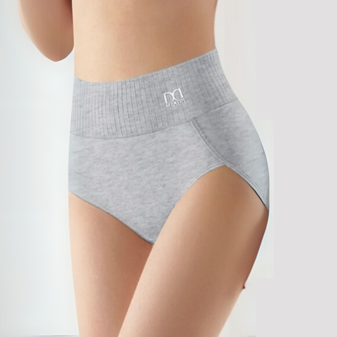 Seamless women's high-waist shaping briefs, 6-pack. Invisible under clothes for smooth tummy control & comfort.